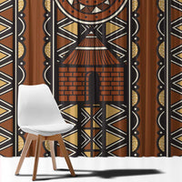 Mali Mud Cloth African Village Window Curtain Ethnic Geometry Style - Wonder Print Shop