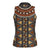 Mali Mud Cloth African Village Women Sleeveless Polo Shirt Ethnic Geometry Style - Wonder Print Shop