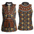 Mali Mud Cloth African Village Women Sleeveless Polo Shirt Ethnic Geometry Style - Wonder Print Shop