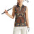 Mali Mud Cloth African Village Women Sleeveless Polo Shirt Ethnic Geometry Style - Wonder Print Shop