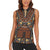 Mali Mud Cloth African Village Women Sleeveless Polo Shirt Ethnic Geometry Style - Wonder Print Shop