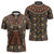 Mali Mud Cloth African Village Zipper Polo Shirt Ethnic Geometry Style - Wonder Print Shop
