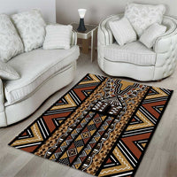 Mali Mud Cloth Leopards Legacy Area Rug Tribal Village - Wonder Print Shop
