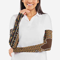 Mali Mud Cloth Leopards Legacy Arm Sleeves Tribal Village - Wonder Print Shop