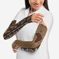 Mali Mud Cloth Leopards Legacy Arm Sleeves Tribal Village - Wonder Print Shop