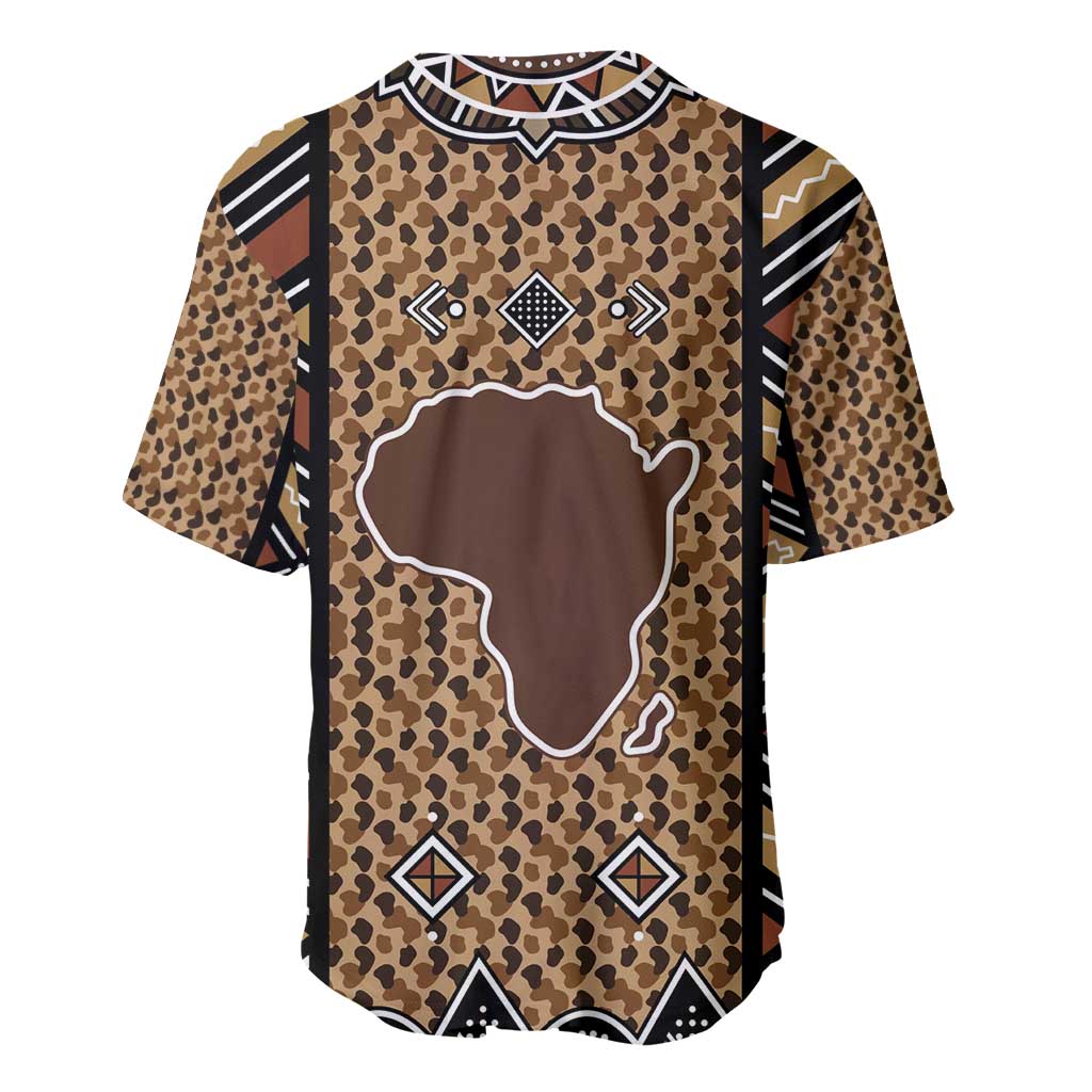 Mali Mud Cloth Leopards Legacy Baseball Jersey Tribal Village - Wonder Print Shop