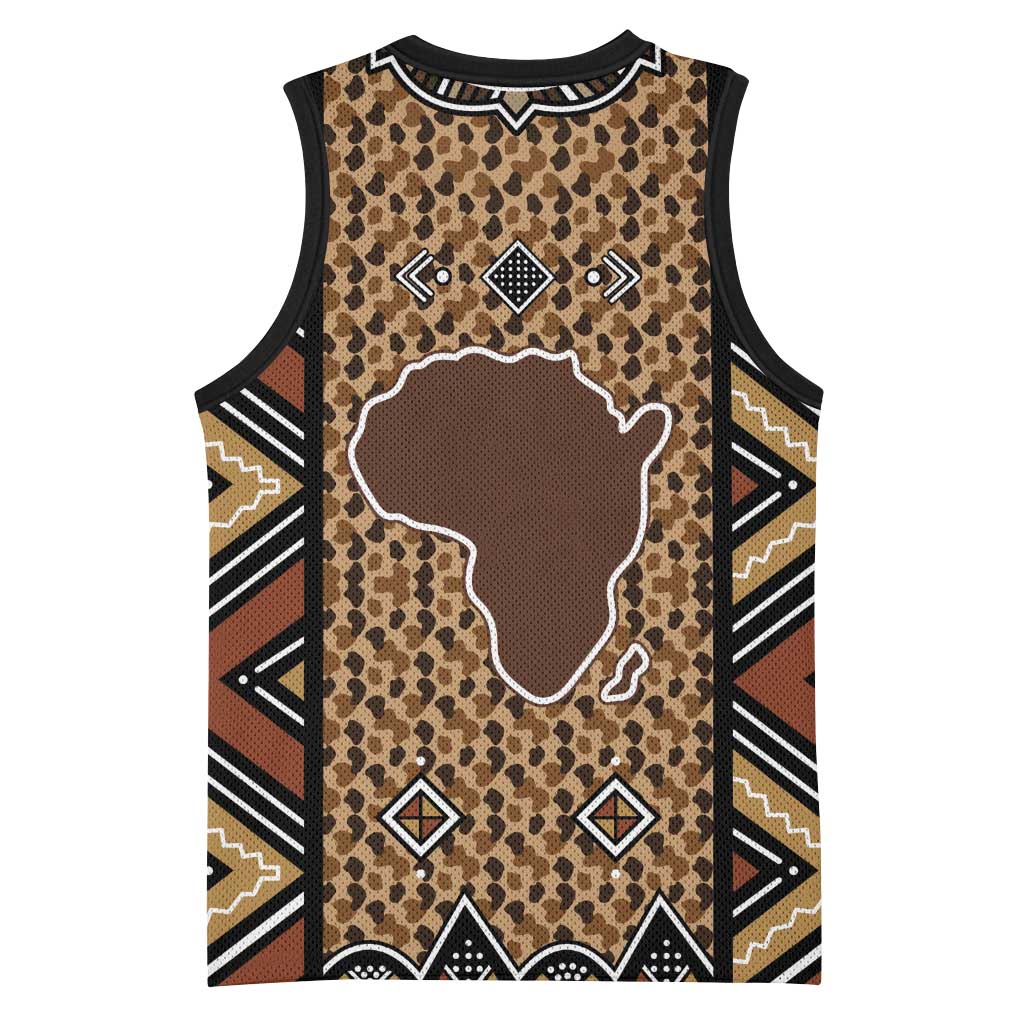 Mali Mud Cloth Leopards Legacy Basketball Jersey Tribal Village - Wonder Print Shop