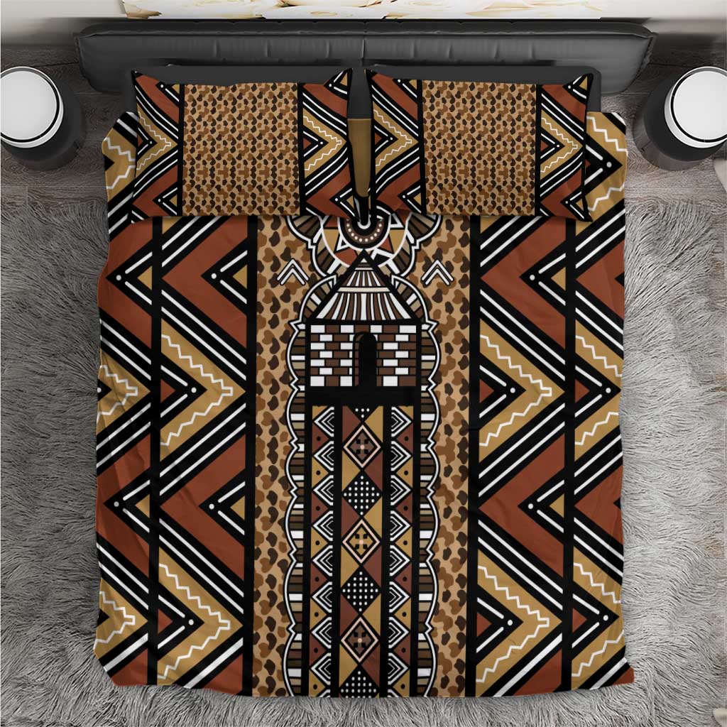 Mali Mud Cloth Leopards Legacy Bedding Set Tribal Village - Wonder Print Shop