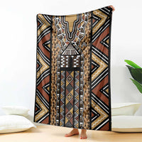 Mali Mud Cloth Leopards Legacy Blanket Tribal Village - Wonder Print Shop