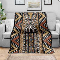 Mali Mud Cloth Leopards Legacy Blanket Tribal Village - Wonder Print Shop