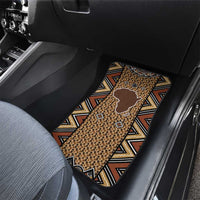 Mali Mud Cloth Leopards Legacy Car Mats Tribal Village - Wonder Print Shop