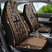 Mali Mud Cloth Leopards Legacy Car Seat Cover Tribal Village - Wonder Print Shop