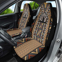 Mali Mud Cloth Leopards Legacy Car Seat Cover Tribal Village - Wonder Print Shop