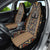 Mali Mud Cloth Leopards Legacy Car Seat Cover Tribal Village - Wonder Print Shop