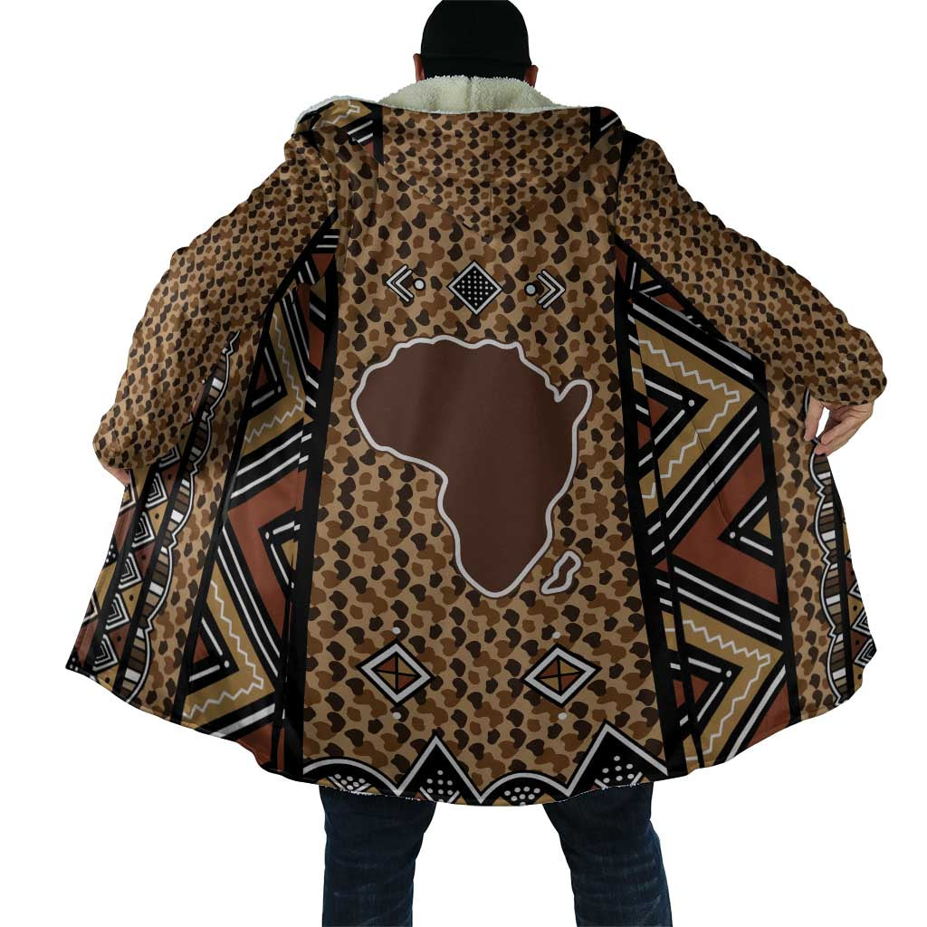 Mali Mud Cloth Leopards Legacy Cloak Tribal Village - Wonder Print Shop