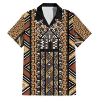 Mali Mud Cloth Leopards Legacy Family Matching Mermaid Dress and Hawaiian Shirt Tribal Village - Wonder Print Shop