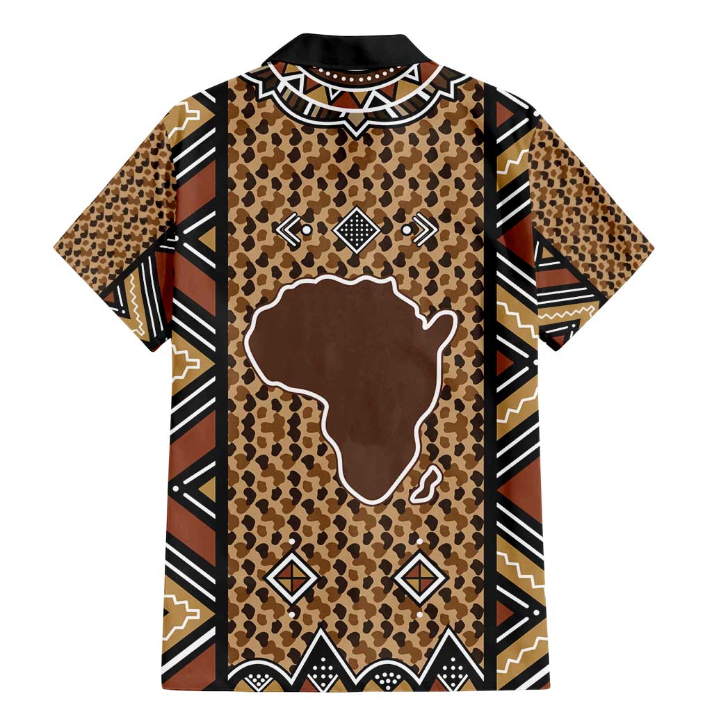 Mali Mud Cloth Leopards Legacy Family Matching Mermaid Dress and Hawaiian Shirt Tribal Village - Wonder Print Shop