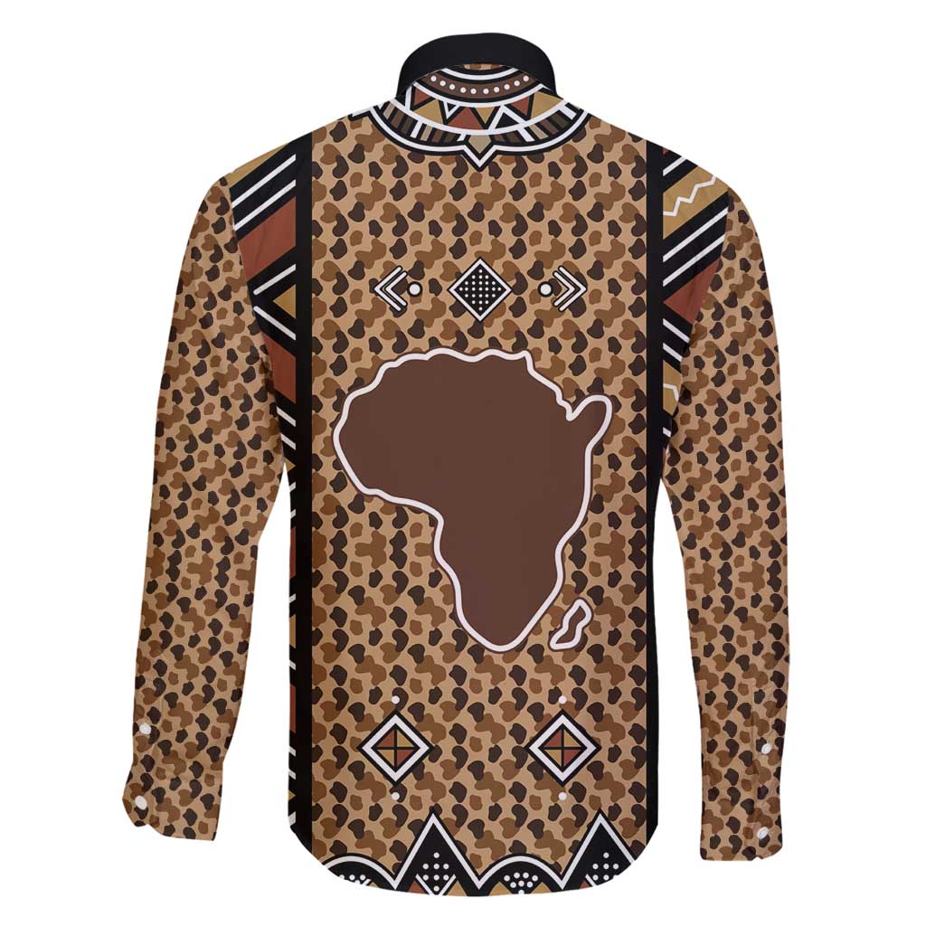 Mali Mud Cloth Leopards Legacy Family Matching Mermaid Dress and Hawaiian Shirt Tribal Village - Wonder Print Shop