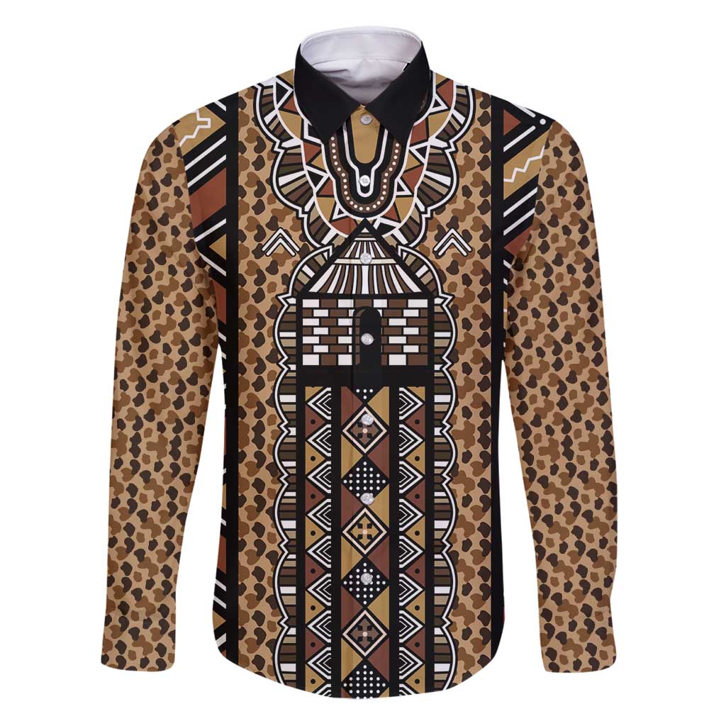 Mali Mud Cloth Leopards Legacy Family Matching Puletasi and Hawaiian Shirt Tribal Village - Wonder Print Shop