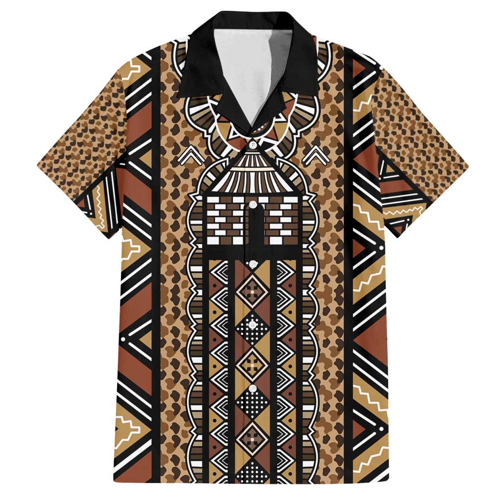 Mali Mud Cloth Leopards Legacy Family Matching Tank Maxi Dress and Hawaiian Shirt Tribal Village - Wonder Print Shop