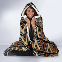 Mali Mud Cloth Leopards Legacy Hooded Blanket Tribal Village - Wonder Print Shop