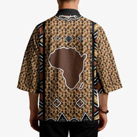 Mali Mud Cloth Leopards Legacy Kimono Tribal Village - Wonder Print Shop