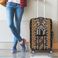 Mali Mud Cloth Leopards Legacy Luggage Cover Tribal Village - Wonder Print Shop