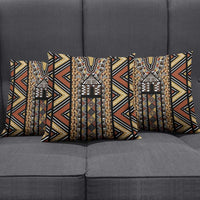 Mali Mud Cloth Leopards Legacy Pillow Cover Tribal Village - Wonder Print Shop