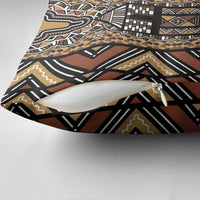 Mali Mud Cloth Leopards Legacy Pillow Cover Tribal Village - Wonder Print Shop