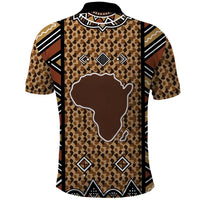 Mali Mud Cloth Leopards Legacy Polo Shirt Tribal Village - Wonder Print Shop