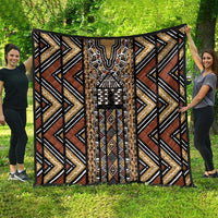 Mali Mud Cloth Leopards Legacy Quilt Tribal Village - Wonder Print Shop