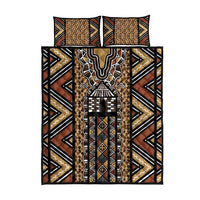 Mali Mud Cloth Leopards Legacy Quilt Bed Set Tribal Village - Wonder Print Shop