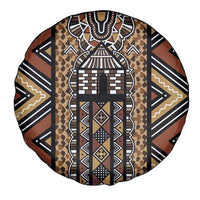 Mali Mud Cloth Leopards Legacy Spare Tire Cover Tribal Village - Wonder Print Shop