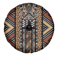 Mali Mud Cloth Leopards Legacy Spare Tire Cover Tribal Village - Wonder Print Shop