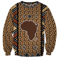 Mali Mud Cloth Leopards Legacy Sweatshirt Tribal Village - Wonder Print Shop