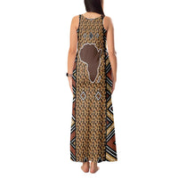 Mali Mud Cloth Leopards Legacy Tank Maxi Dress Tribal Village - Wonder Print Shop