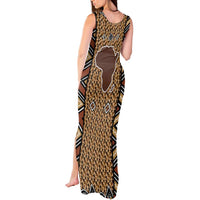 Mali Mud Cloth Leopards Legacy Tank Maxi Dress Tribal Village - Wonder Print Shop
