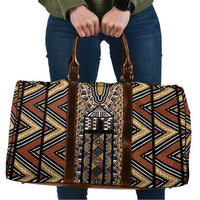 Mali Mud Cloth Leopards Legacy Travel Bag Tribal Village - Wonder Print Shop
