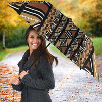 Mali Mud Cloth Leopards Legacy Umbrella Tribal Village - Wonder Print Shop