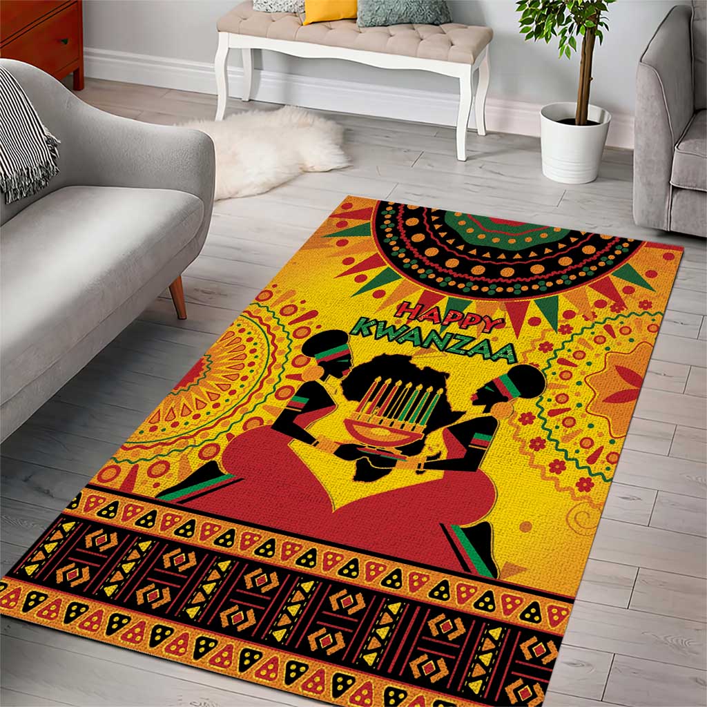 Kwanzaa Holiday Area Rug African Pattern - Wonder Print Shop