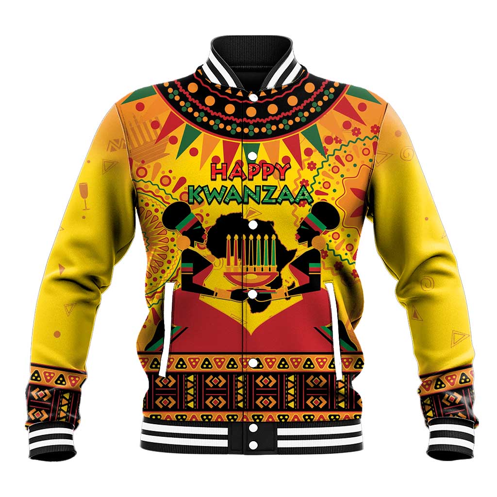 Kwanzaa Holiday Baseball Jacket African Pattern - Wonder Print Shop