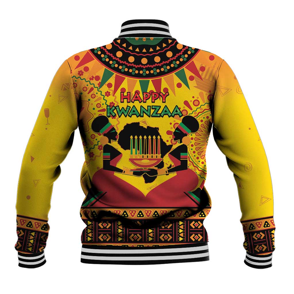 Kwanzaa Holiday Baseball Jacket African Pattern - Wonder Print Shop