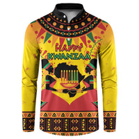 Kwanzaa Holiday Button Sweatshirt African Pattern - Wonder Print Shop
