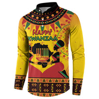 Kwanzaa Holiday Button Sweatshirt African Pattern - Wonder Print Shop
