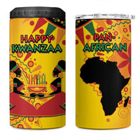Kwanzaa Holiday 4 in 1 Can Cooler Tumbler African Pattern - Wonder Print Shop