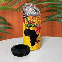 Kwanzaa Holiday 4 in 1 Can Cooler Tumbler African Pattern - Wonder Print Shop