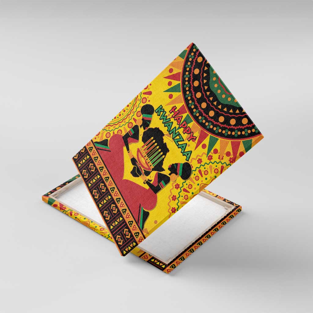 Kwanzaa Holiday Canvas Wall Art African Pattern - Wonder Print Shop