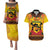 Kwanzaa Holiday Couples Matching Puletasi and Hawaiian Shirt African Pattern - Wonder Print Shop