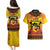 Kwanzaa Holiday Couples Matching Puletasi and Hawaiian Shirt African Pattern - Wonder Print Shop
