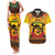Kwanzaa Holiday Couples Matching Tank Maxi Dress and Hawaiian Shirt African Pattern - Wonder Print Shop